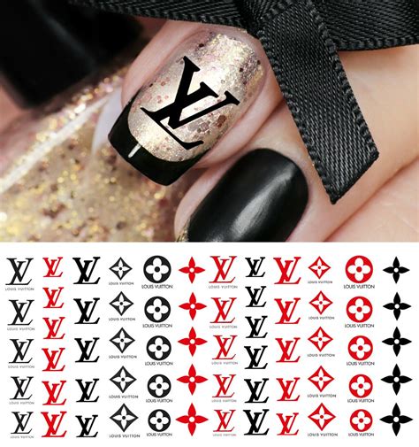 louis vuitton nail art stickers|Louis Vuitton press on nails.